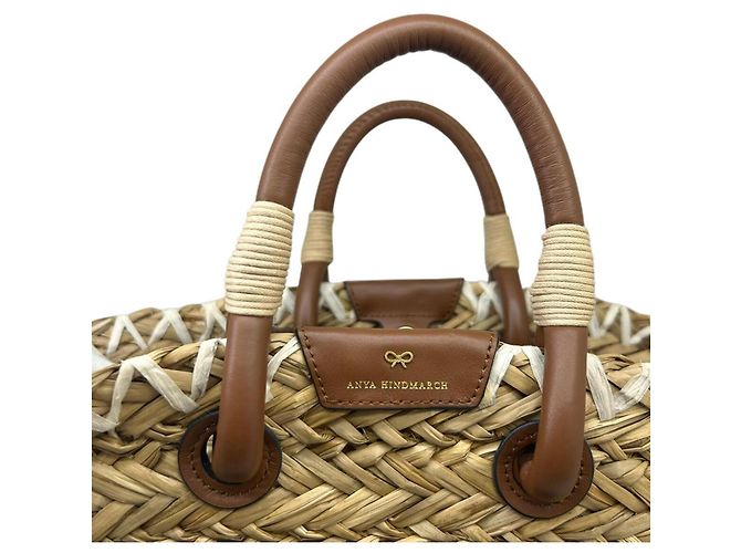 Borsa Anya Hindmarch Small Basket Rope Eyes in rafia - vista 5