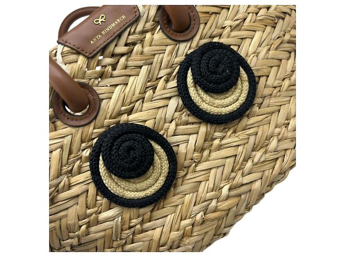 Borsa Anya Hindmarch Small Basket Rope Eyes in rafia - vista 7