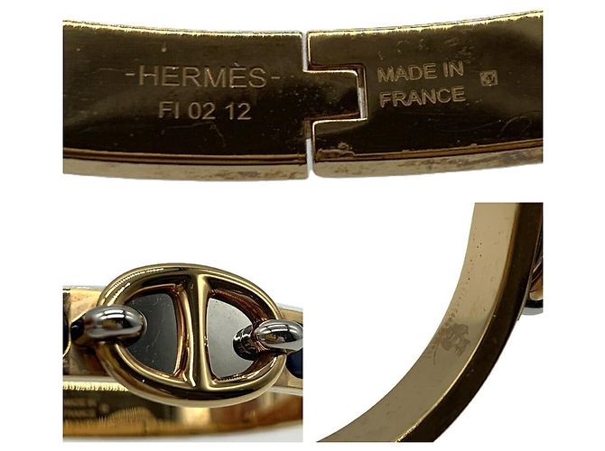 Hermès Bracciale Mini Click Chaine d'Ancre placcato oro giallo Hermes D'oro - vista 4