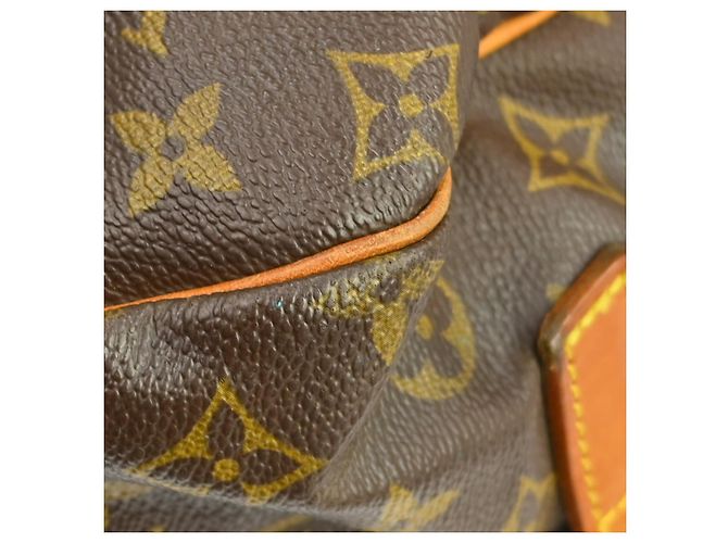 Borsa Louis Vuitton Saumur in Tela Monogram 35 Marrone - vista 7