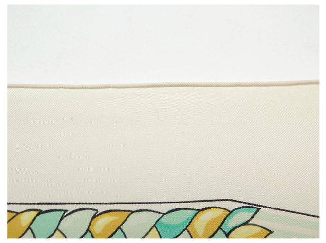 Hermès FULAR VINTAGE HERMES THEATRE LA SCALA 1ª EDIZIONE 1974 HERON CARRÉ Verde - vista 11