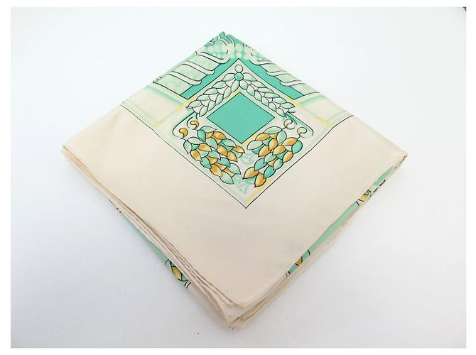 Hermès FULAR VINTAGE HERMES THEATRE LA SCALA 1ª EDIZIONE 1974 HERON CARRÉ Verde - vista 13