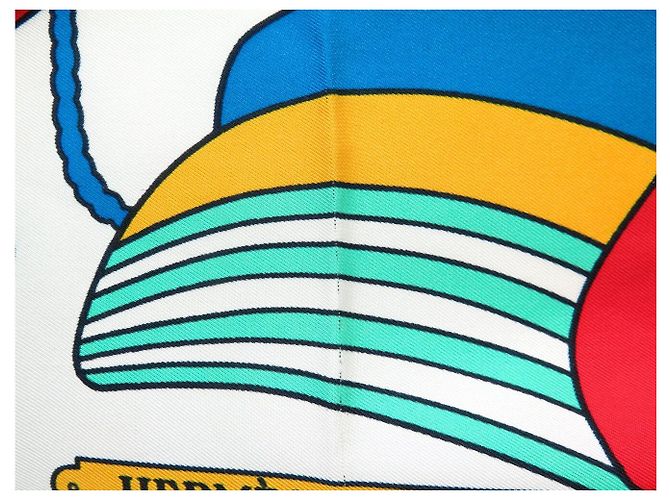 Hermès HERMES THALASSA PIERRE PERON CARRÉ 90 SILK SCARF MULTICOLOR Multiple colors - view 10