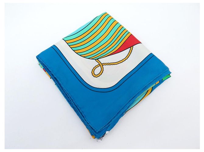 Hermès HERMES THALASSA PIERRE PERON CARRÉ 90 SILK SCARF MULTICOLOR Multiple colors - view 12
