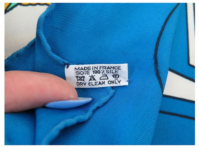 Hermès HERMES THALASSA PIERRE PERON CARRÉ 90 SILK SCARF MULTICOLOR Multiple colors - view 13