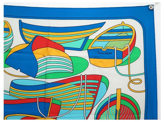 Hermès HERMES THALASSA PIERRE PERON CARRÉ 90 SILK SCARF MULTICOLOR Multiple colors - view 3
