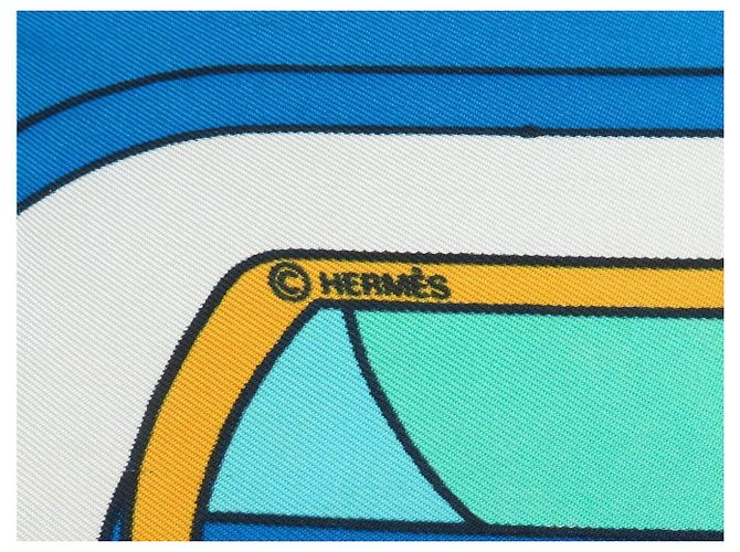 Hermès HERMES THALASSA PIERRE PERON CARRÉ 90 SILK SCARF MULTICOLOR Multiple colors - view 9