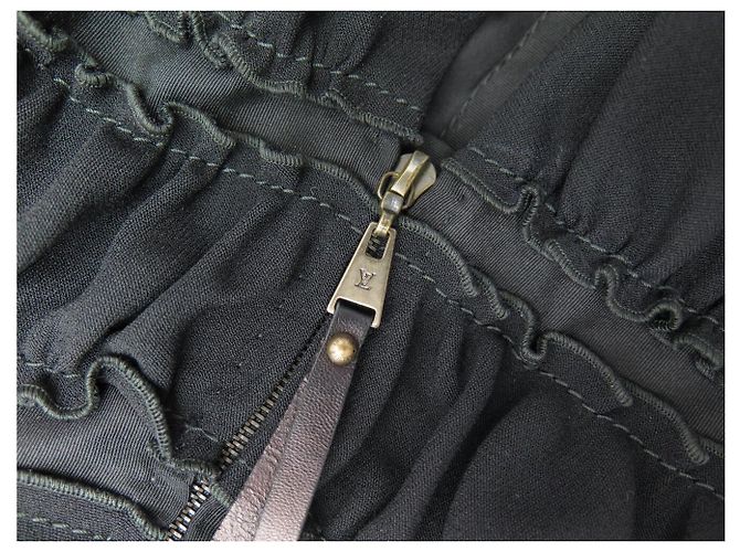 NUEVO VESTIDO ASIMÉTRICO LOUIS VUITTON 38 M BLACK Negro - vista 10
