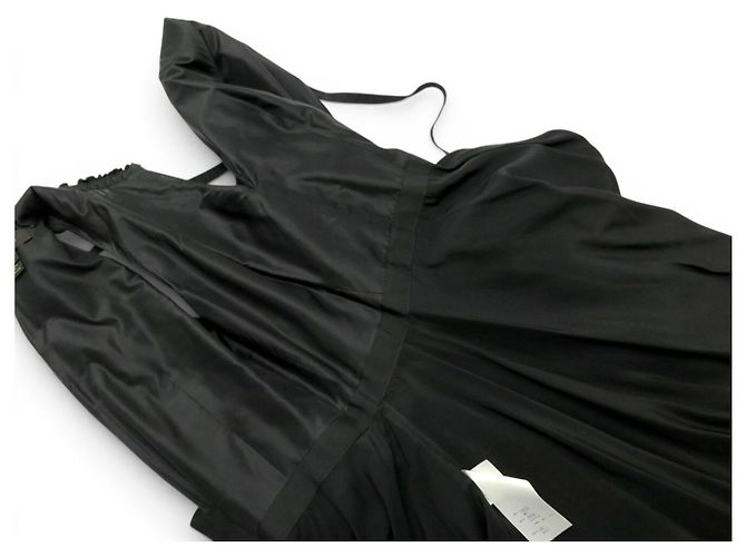 NUEVO VESTIDO ASIMÉTRICO LOUIS VUITTON 38 M BLACK Negro - vista 4