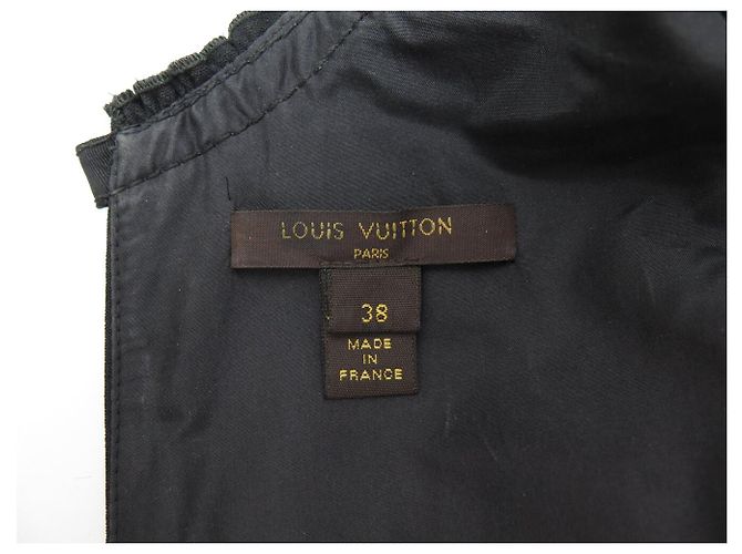 NUEVO VESTIDO ASIMÉTRICO LOUIS VUITTON 38 M BLACK Negro - vista 5