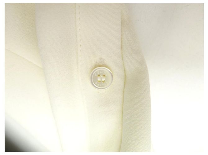 Céline NUOVO COMBINAZIONE PANTALONE CELINE CAMICIA 40 M NERO BIANCO LANA - vista 12