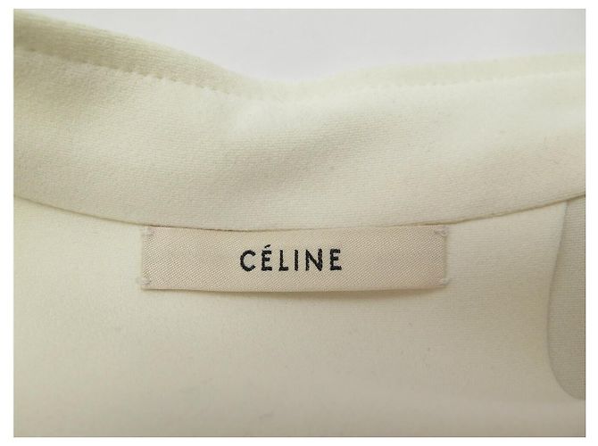 Céline NUOVO COMBINAZIONE PANTALONE CELINE CAMICIA 40 M NERO BIANCO LANA - vista 5