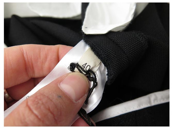 Céline NUOVO COMBINAZIONE PANTALONE CELINE CAMICIA 40 M NERO BIANCO LANA - vista 8