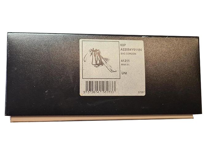 CHANEL BOURSE CORDON A22054 CLUTCH IN PELLE BEIGE BORSA A MANO - vista 17