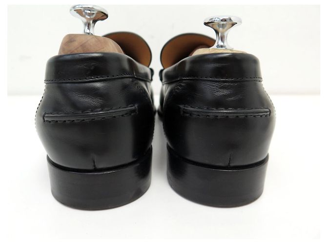 Hermès MOCASSINI HERMES TENOR H202923 43 PELLE NERA Nero - vista 5