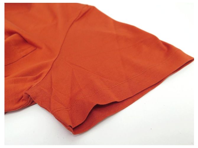 Hermès NEUF TSHIRT HERMES HOMME TAILLE L M 48 EN COTON ORANGE HAUT COTTON MEN TOP - vue 10