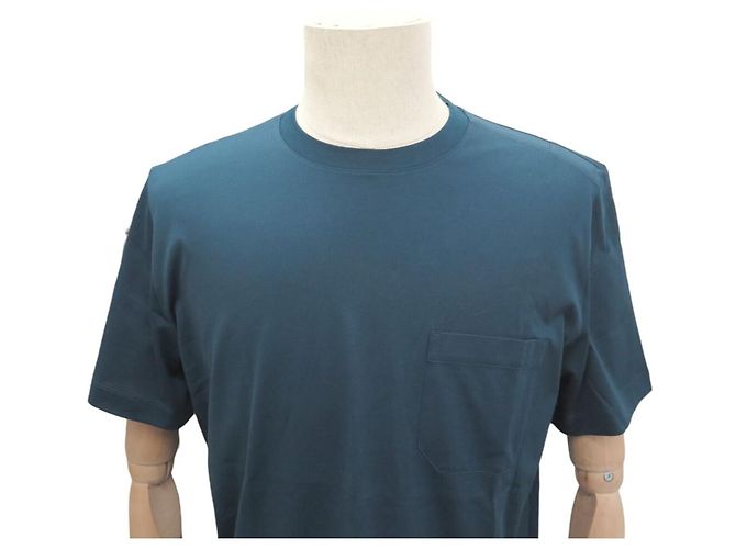 Hermès NUEVA CAMISETA HERMES HOMBRE TALLA L M 48 ALGODÓN AZUL - vista 2