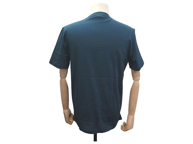 Hermès NUEVA CAMISETA HERMES HOMBRE TALLA L M 48 ALGODÓN AZUL - vista 3