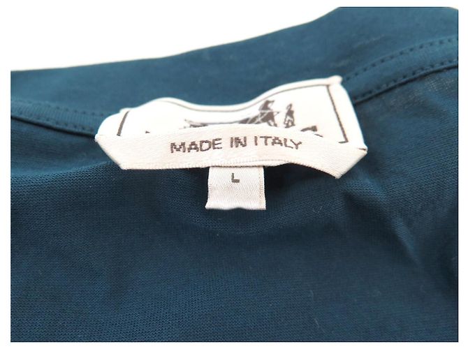 Hermès NUEVA CAMISETA HERMES HOMBRE TALLA L M 48 ALGODÓN AZUL - vista 6