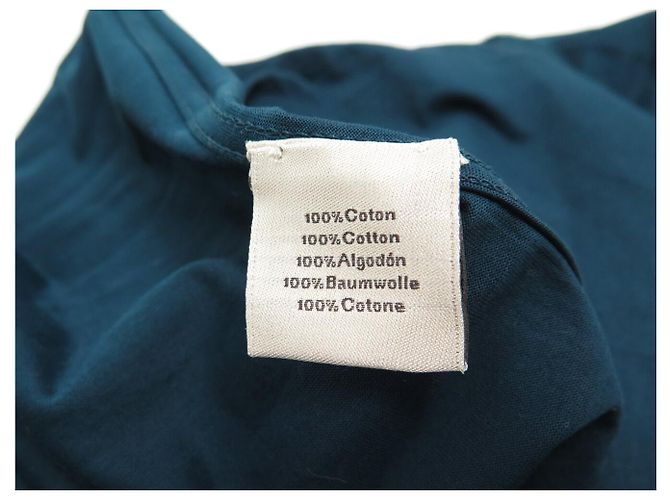 Hermès NUEVA CAMISETA HERMES HOMBRE TALLA L M 48 ALGODÓN AZUL - vista 7