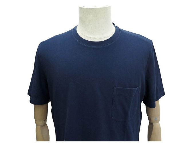 Hermès NUEVA CAMISETA HERMES HOMBRE TALLA L M 48 ALGODÓN AZUL - vista 2