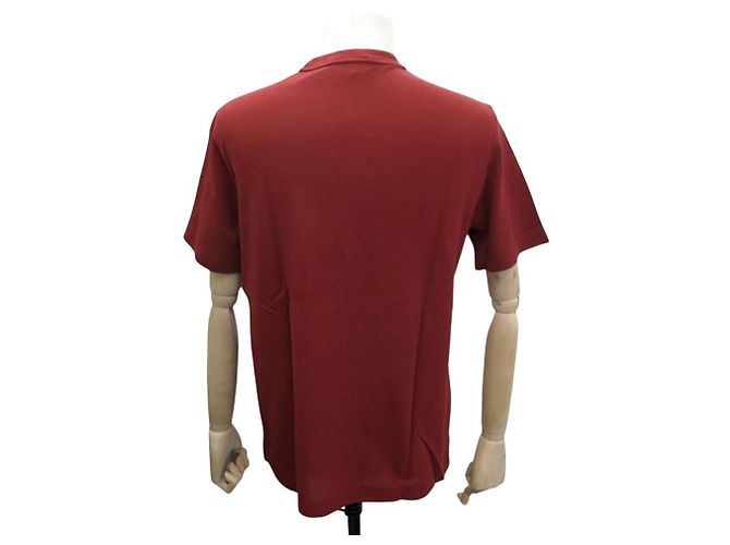 Hermès NUEVA CAMISETA HERMES BORDADO H H072025HA M 48 ALGODÓN ROJO TOP HOMBRE - vista 3
