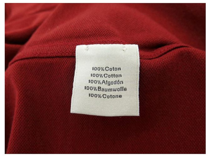 Hermès NUEVA CAMISETA HERMES BORDADO H H072025HA M 48 ALGODÓN ROJO TOP HOMBRE - vista 9