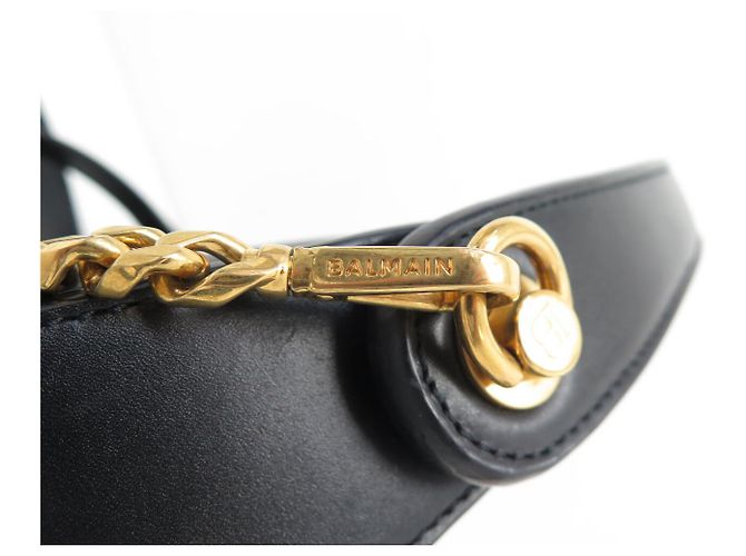 BORSA BALMAIN JOLIE MADAME MEDIUM NERA PELLE NERA TRACCOLLA HAND BAG Nero - vista 10