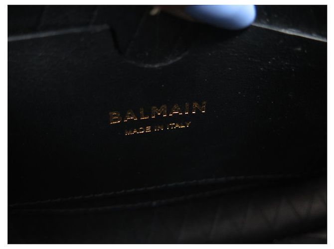 BORSA BALMAIN JOLIE MADAME MEDIUM NERA PELLE NERA TRACCOLLA HAND BAG Nero - vista 12