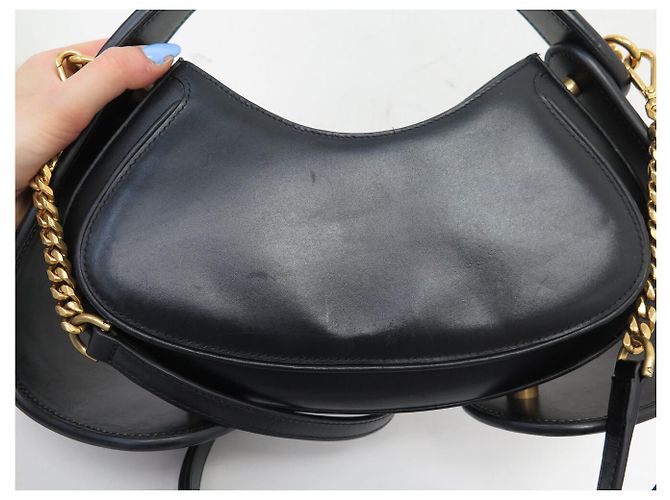 BORSA BALMAIN JOLIE MADAME MEDIUM NERA PELLE NERA TRACCOLLA HAND BAG Nero - vista 14