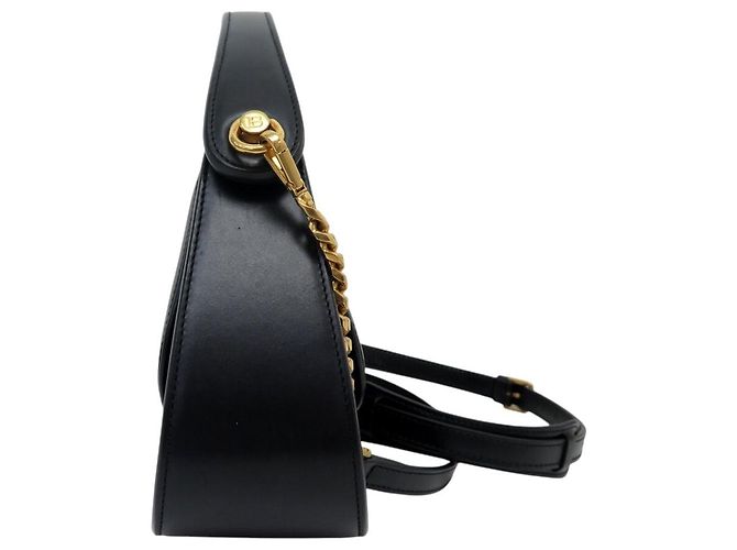 BORSA BALMAIN JOLIE MADAME MEDIUM NERA PELLE NERA TRACCOLLA HAND BAG Nero - vista 4