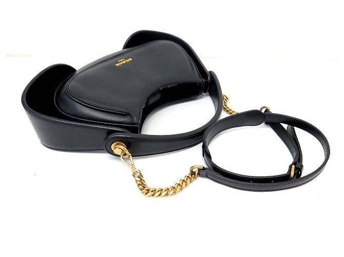 BORSA BALMAIN JOLIE MADAME MEDIUM NERA PELLE NERA TRACCOLLA HAND BAG Nero - vista 6