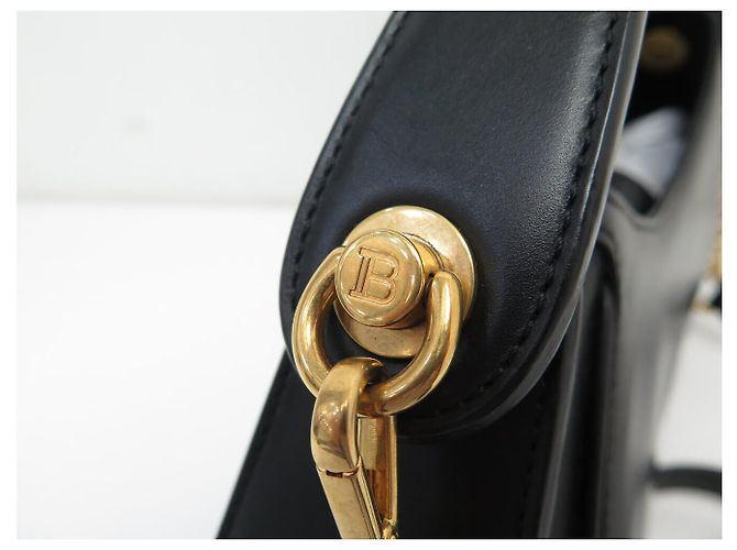 BORSA BALMAIN JOLIE MADAME MEDIUM NERA PELLE NERA TRACCOLLA HAND BAG Nero - vista 9
