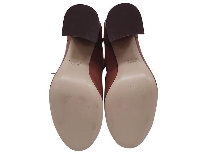 Stivaletti stringati Veruka di Stuart Weitzman in pelle Rose Pink Marrone Rosa - vista 7