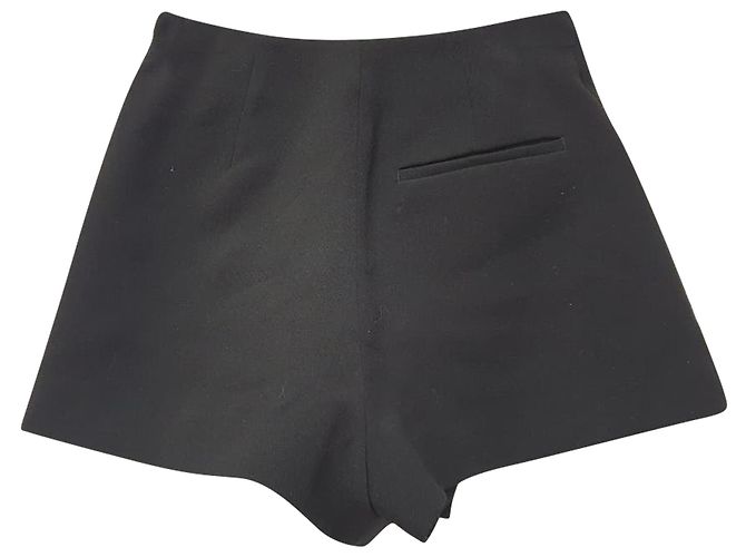 Self portrait Self-Portrait Mini-Skort aus Krepp in Schwarz Polyester - Ansicht 2