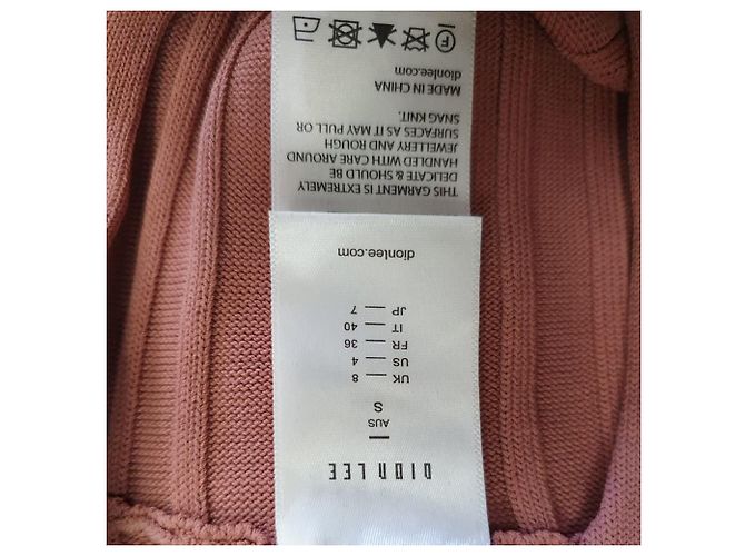 Autre Marque Top de alcinha Dion Lee Central Chain em viscose Old Rose Marrom Rosa - vista 6