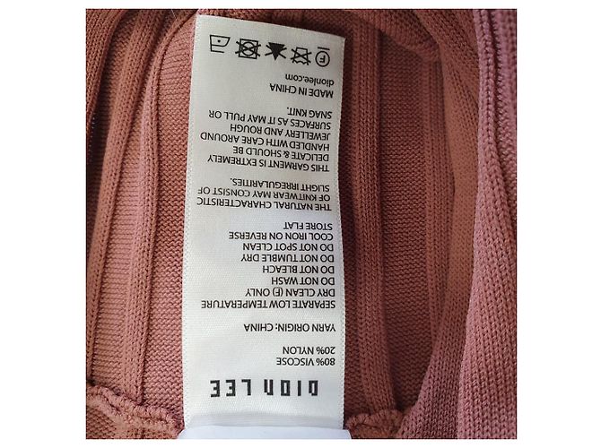 Autre Marque Top de alcinha Dion Lee Central Chain em viscose Old Rose Marrom Rosa - vista 7