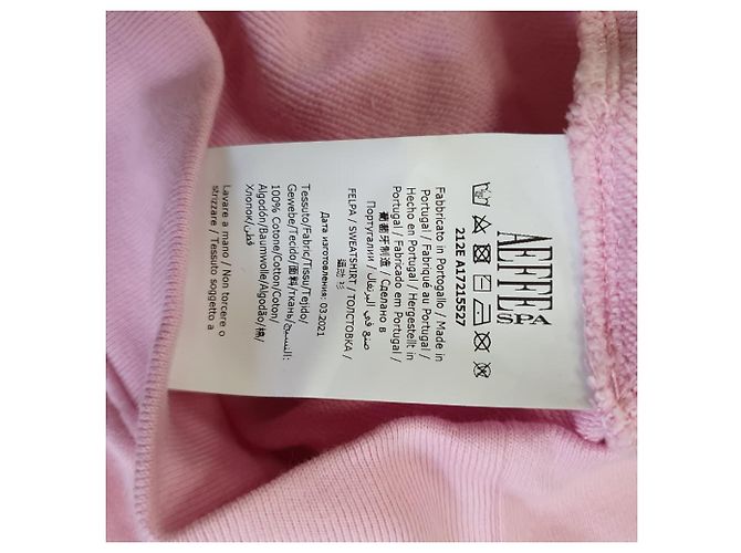 Sudadera Moschino Couture en algodón rosa Castaño - vista 11
