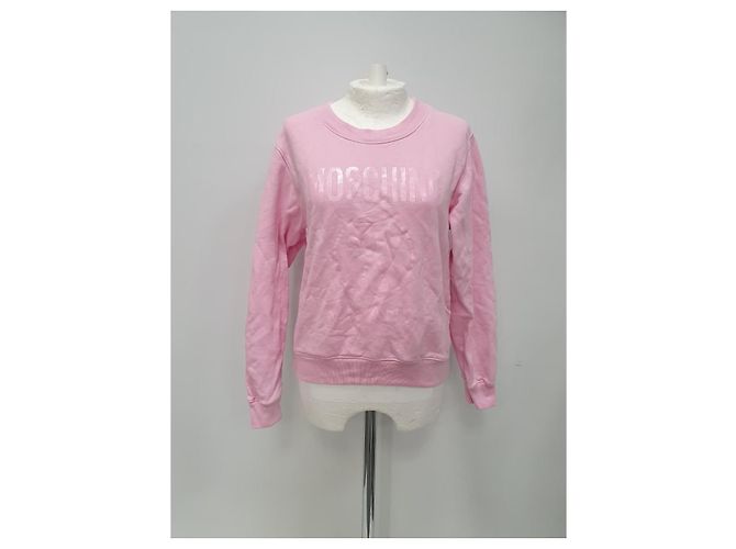 Sudadera Moschino Couture en algodón rosa Castaño - vista 4