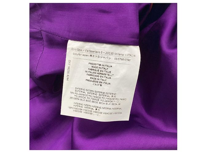 Abito a trapezio senza maniche con scollo a V Etro in poliammide multicolore - vista 6
