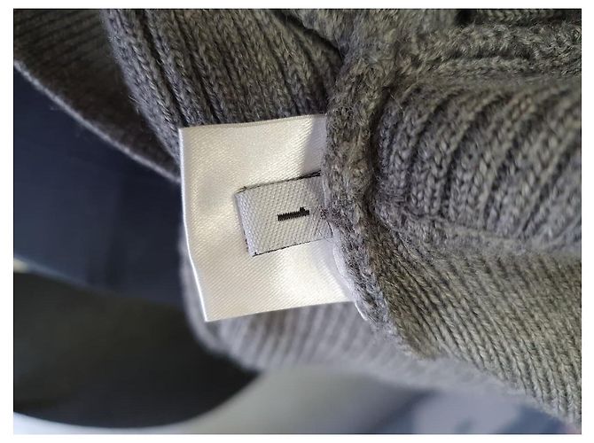 Alexandre Vauthier Kurzpullover aus geripptem Strick in Grau Wolle - Ansicht 12