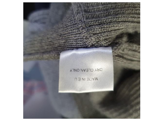 Alexandre Vauthier Kurzpullover aus geripptem Strick in Grau Wolle - Ansicht 13