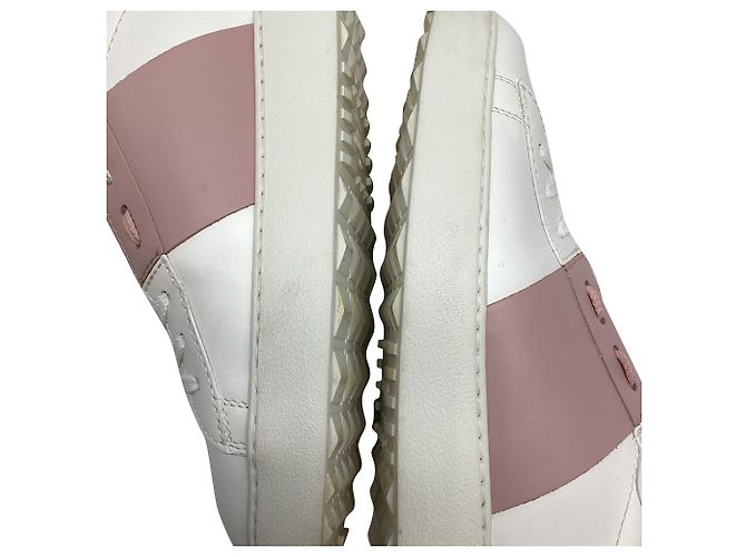 Valentino Garavani Sneakers basse Rockstud Valentino in pelle bianca Bianco - vista 12