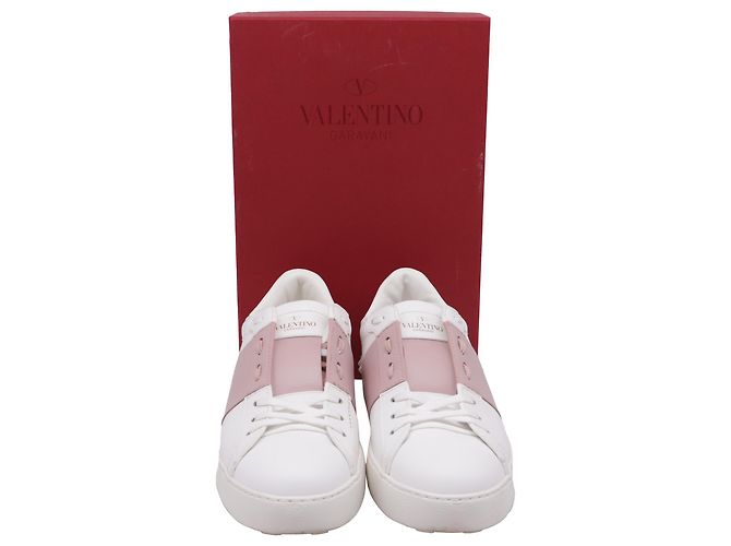 Valentino Garavani Sneakers basse Rockstud Valentino in pelle bianca Bianco - vista 6