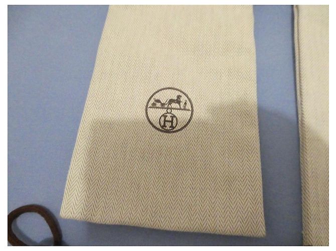 Set di 3 pochette portaoggetti Hermès Kelly 25 Beige - vista 3