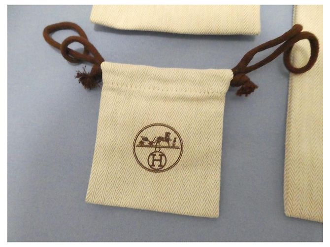 Set di 3 pochette portaoggetti Hermès Kelly 25 Beige - vista 4