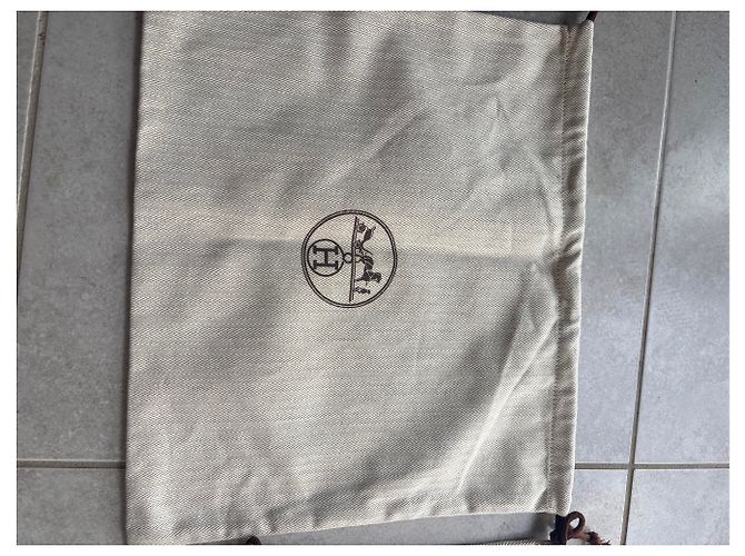 Set di 3 pochette portaoggetti Hermès Kelly 25 Beige - vista 7