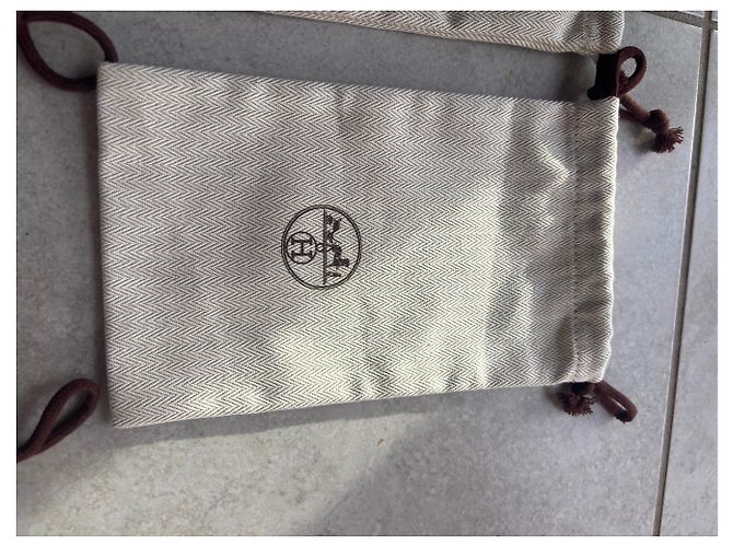 Set di 3 pochette portaoggetti Hermès Kelly 25 Beige - vista 8