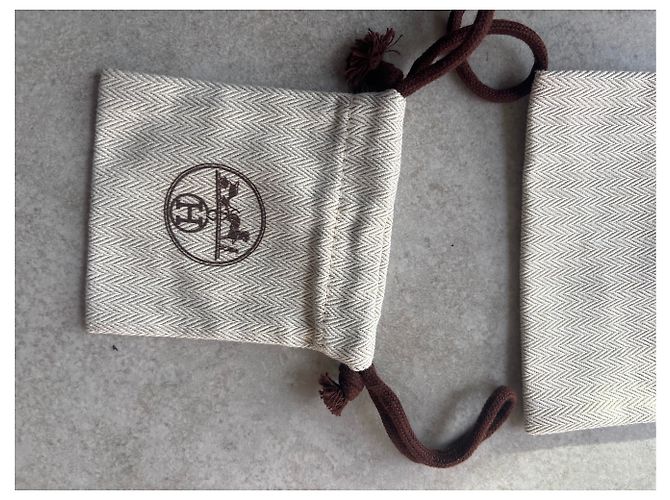 Set di 3 pochette portaoggetti Hermès Kelly 25 Beige - vista 9