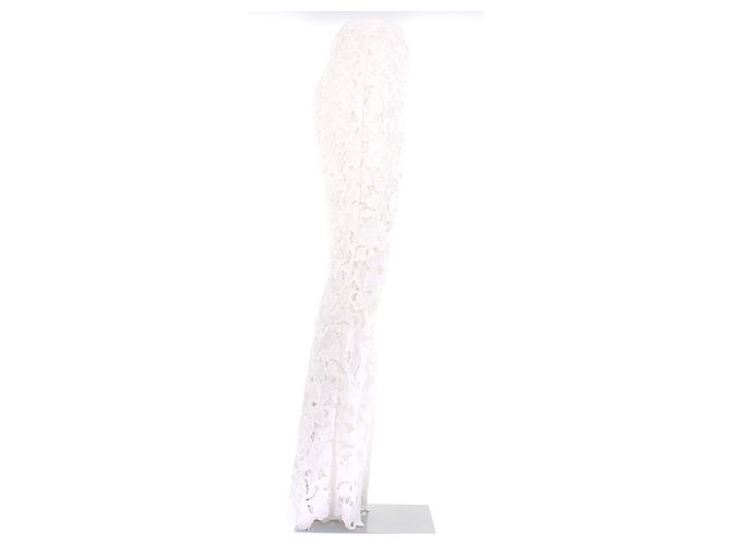 Autre Marque Pantalón blanco de encaje - vista 3